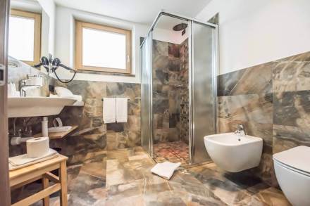 Bagno con tutti i comfort: Hotel Le Alpi a Livigno